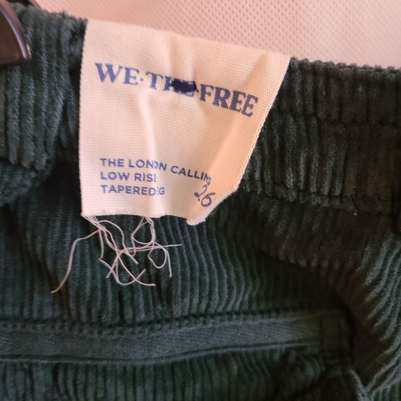 We the Free The London Calling Low Rise Tapered Leg Cargo Corduroy Pants Sz 26 - Picture 6 of 9